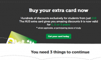 nus extra card