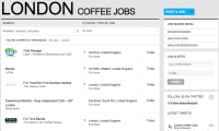 London Coffee Jobs Board