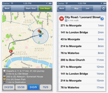 Busmapper Top 10 Free London Transport Apps