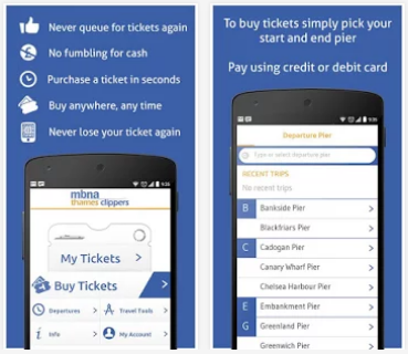 Thames Clipper tickets Top 10 Free London Transport Apps