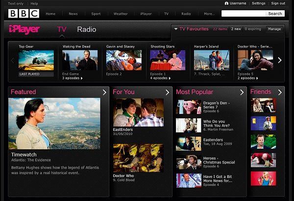 iPlayer Home Screen Living in London on a Budget